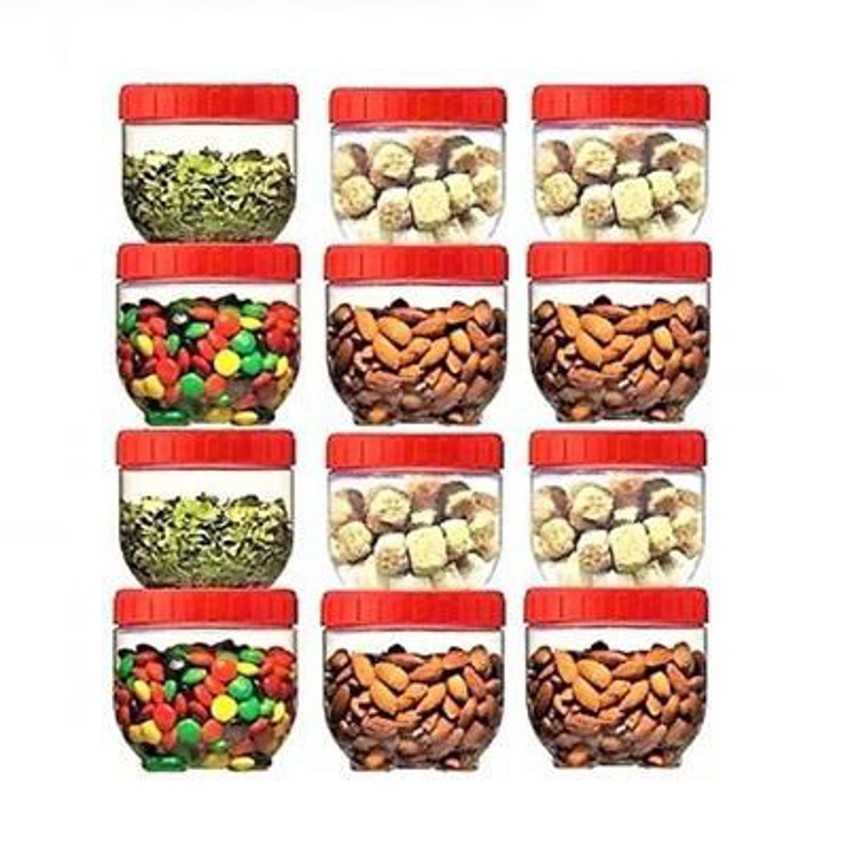Food Spice Storage Jars 300ml With Interlock Feature 3x3 Inches by Ifsha Mart Online Shopping in Pakistan