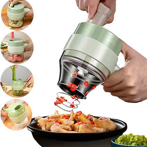Multi-Functional 4 In 1 Electric Handheld Chopper by Ifsha Mart - Online Shopping in Pakistan